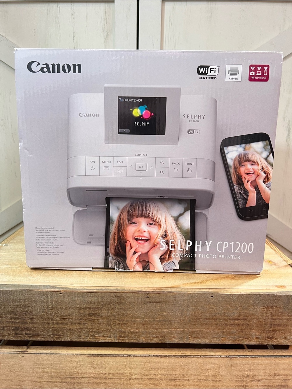 Canon Selphy CP1200 Wireless Portable Color Photo Printer White WIFI